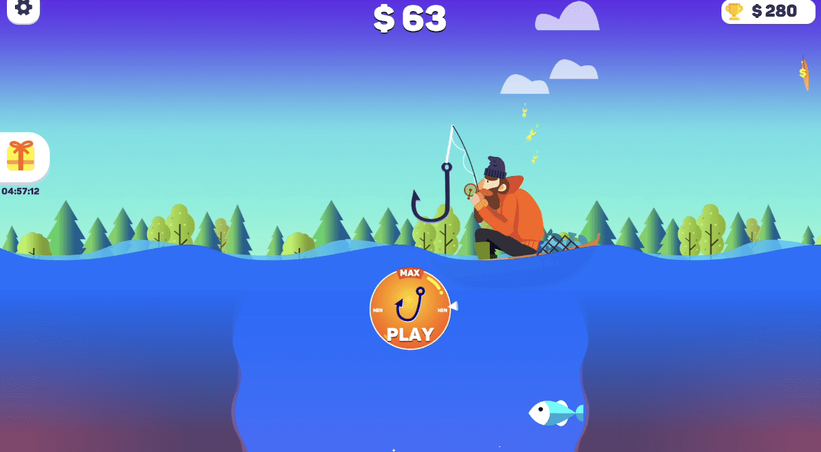 Tiny Fishing 🕹️ Jogue no CrazyGames